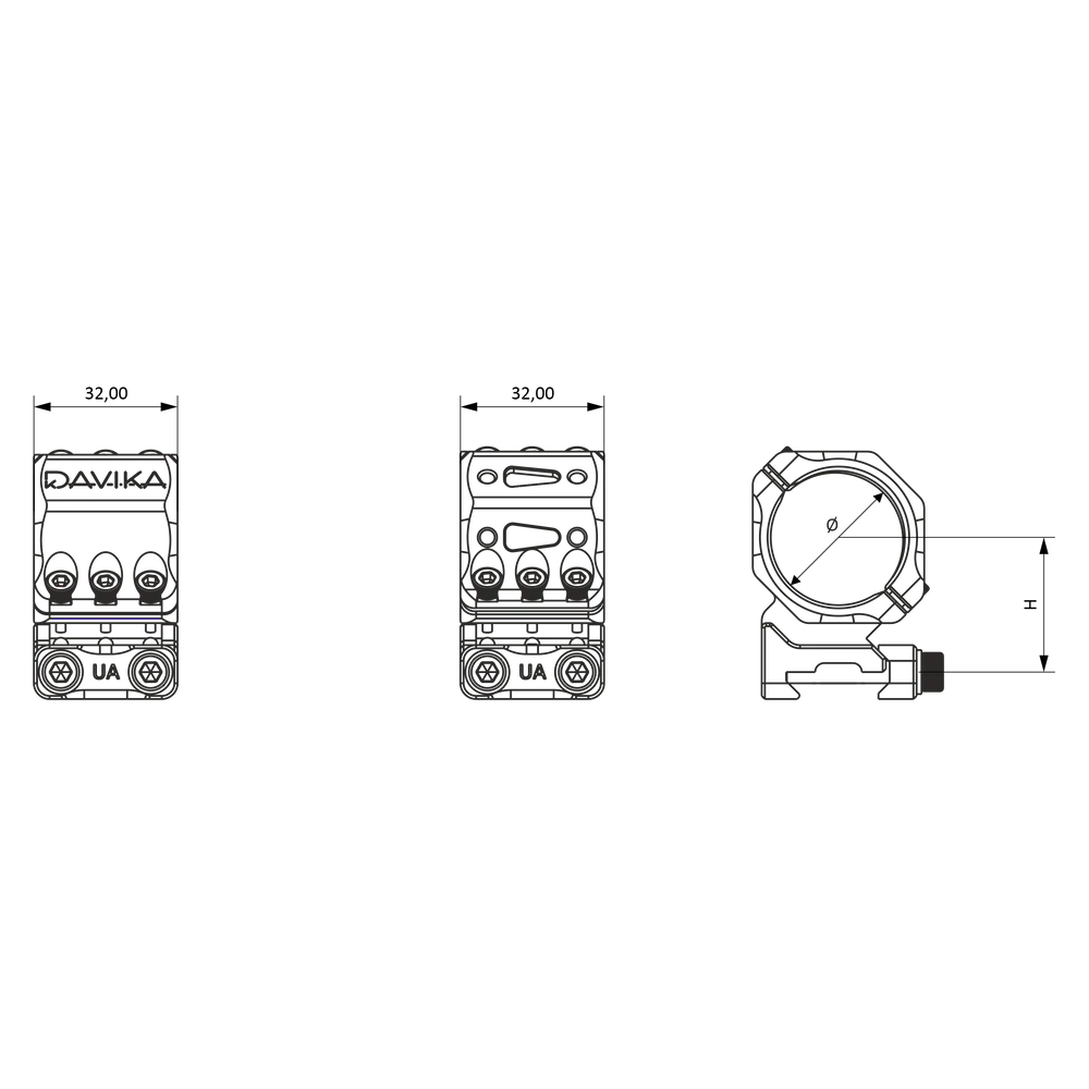 34 mm montageringen | Picatinny rail
