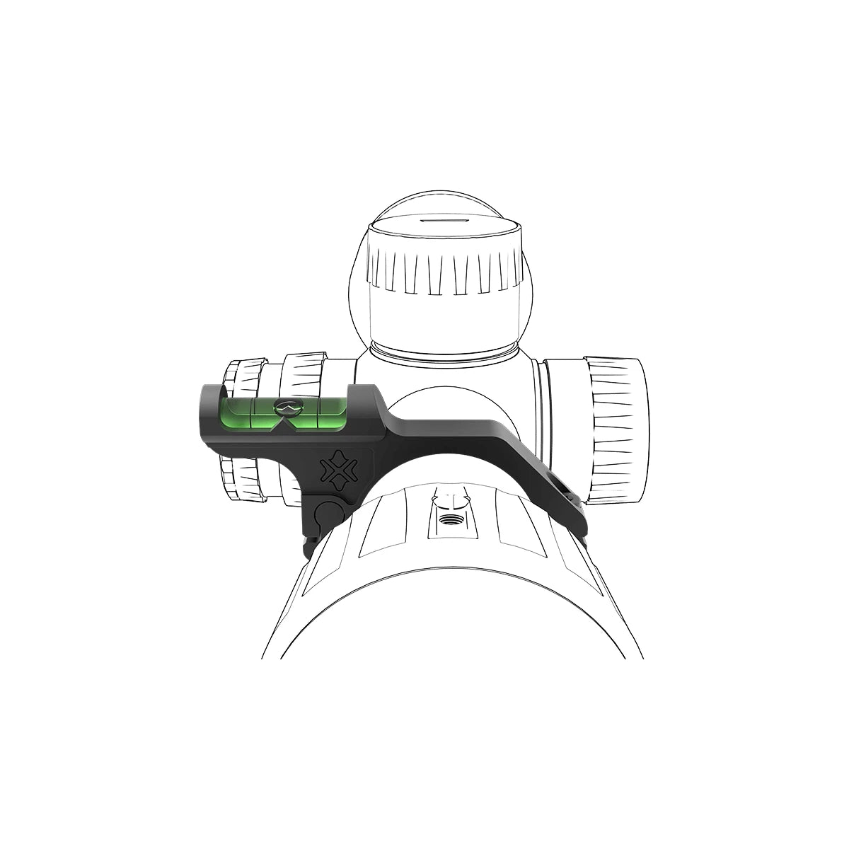 30 mm offest bubble level for rifle scope