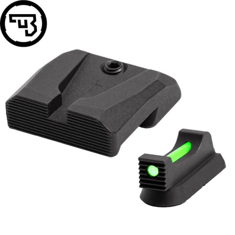 CZ 75B, CZ P-01, CZ 75 SP-01 vaste richtmiddelen set met fiber optics | type A