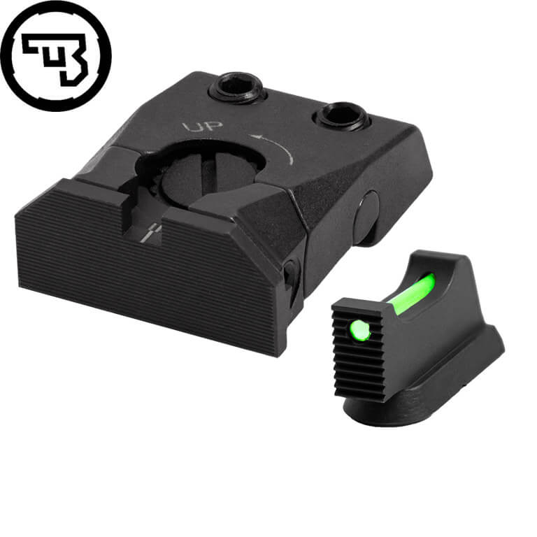 CZ Shadow 2, CZ 75 SP-01 Shadow verstelbare richtmiddelen set met fiber optics | type C