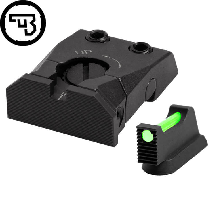 CZ Shadow 2, CZ 75 SP-01 Shadow verstelbare richtmiddelen set met fiber optics | type C
