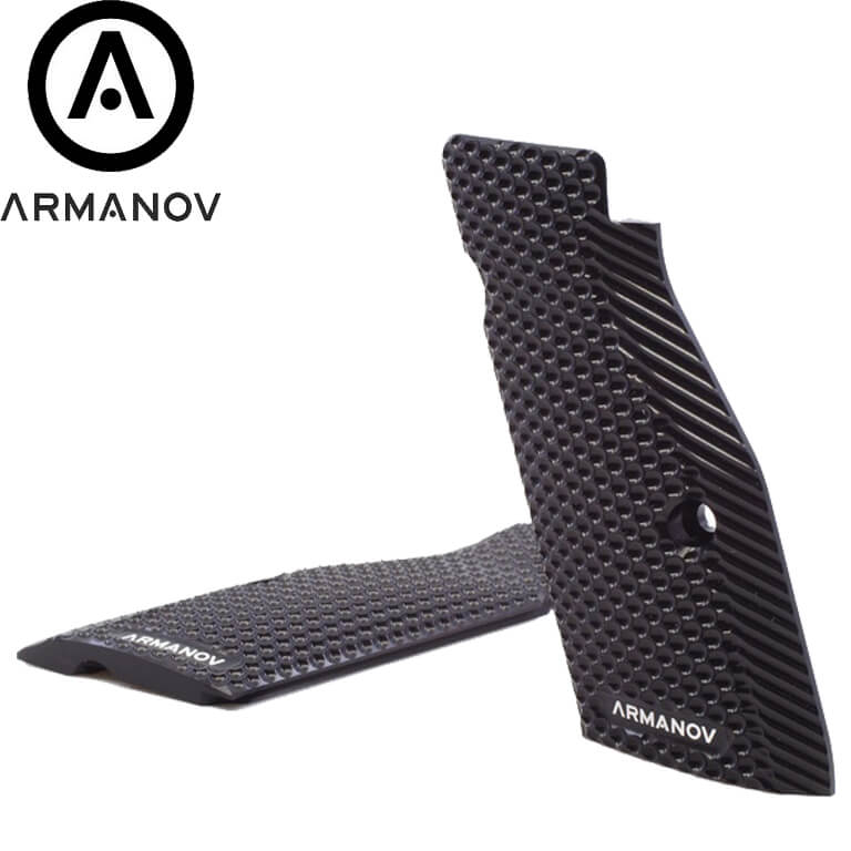 CZ 75B & SP-01, CZ TS 2, CZ Shadow 2 korte alu ergo Armanov greepplaten