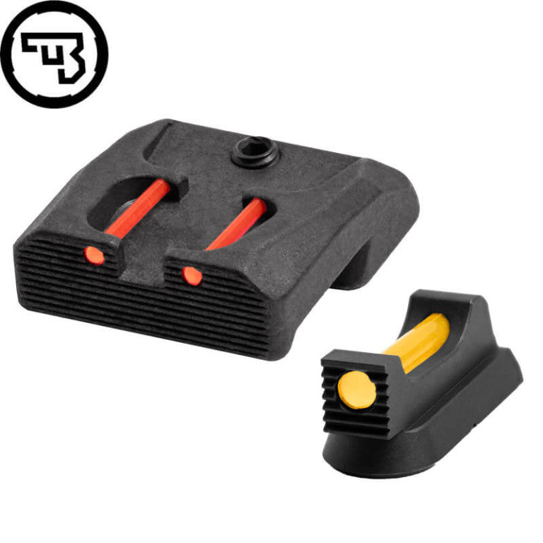 CZ 75B, CZ P-01, CZ 75 SP-01 fixed sight set with fiber optics | type B