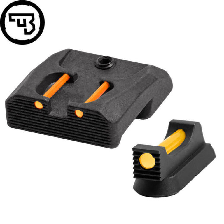 CZ 75B, CZ P-01, CZ 75 SP-01 fixed sight set with fiber optics | type B