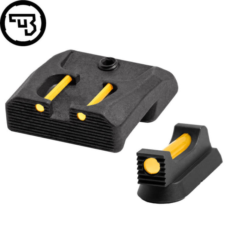 CZ 75B, CZ P-01, CZ 75 SP-01 fixed sight set with fiber optics | type B