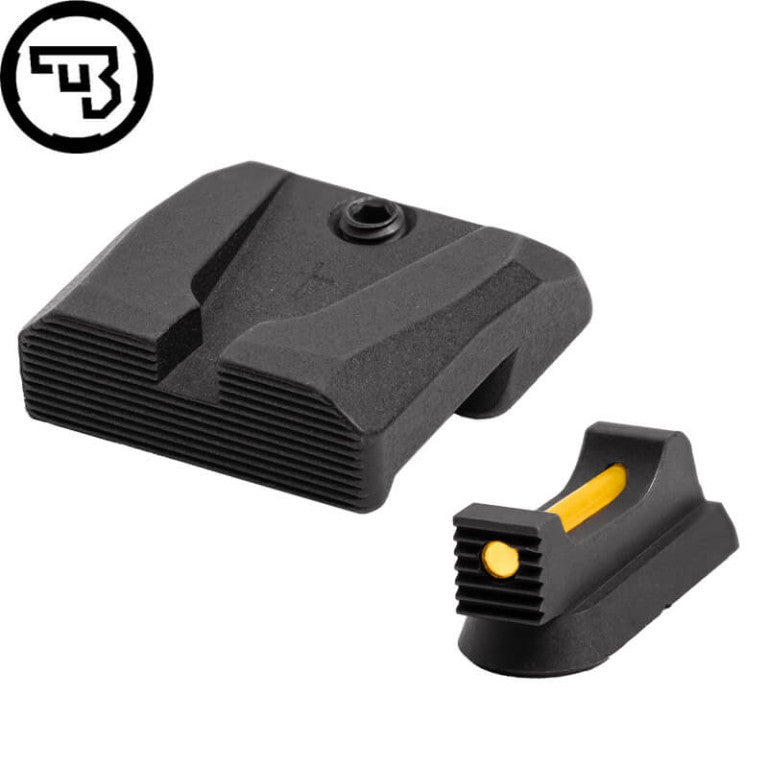 CZ 75B, CZ P-01, CZ 75 SP-01 vaste richtmiddelen set met fiber optics | type A