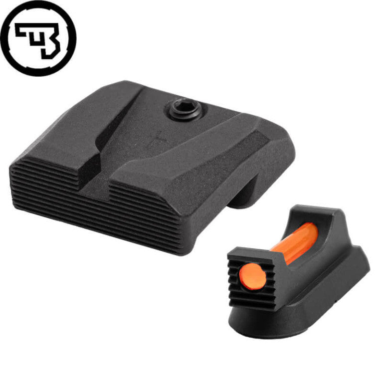 CZ 75B, CZ P-01, CZ 75 SP-01 vaste richtmiddelen set met fiber optics | type A