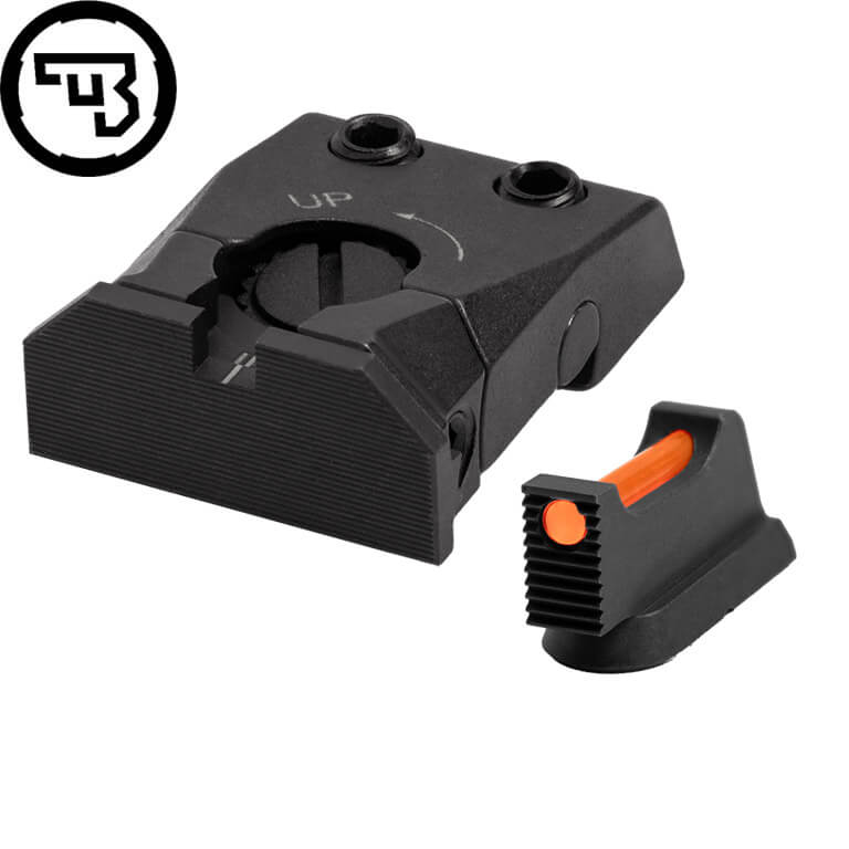 CZ Shadow 2, CZ 75 SP-01 Shadow verstelbare richtmiddelen set met fiber optics | type C