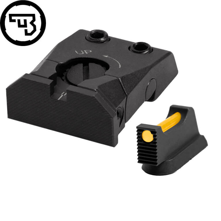 CZ Shadow 2, CZ 75 SP-01 Shadow verstelbare richtmiddelen set met fiber optics | type C