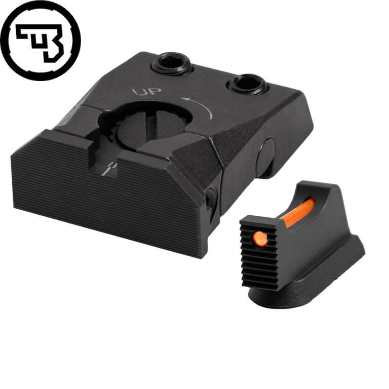 CZ Shadow 2, CZ 75 SP-01 Shadow verstelbare richtmiddelen set met fiber optics | type C
