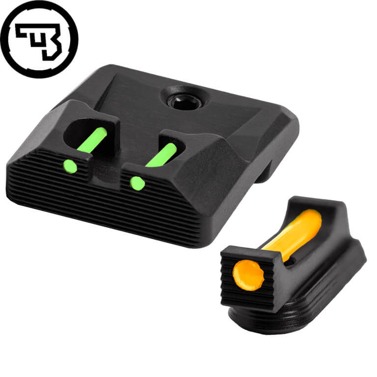 CZ P-10 fixed sight set with fiber optics | type B