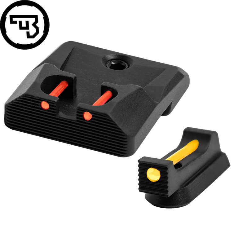 CZ P-10 fixed sight set with fiber optics | type B
