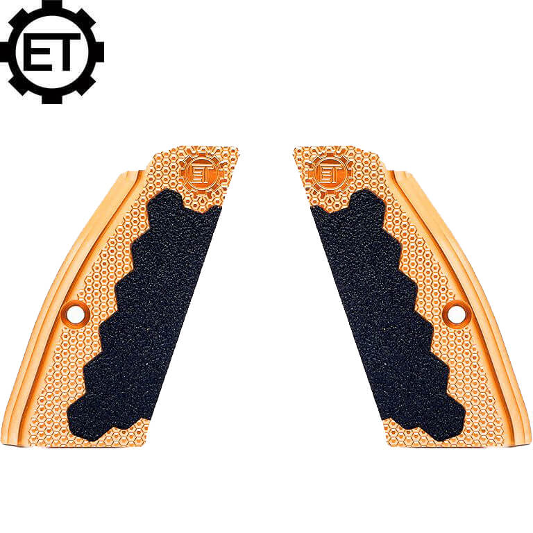 CZ 75B & SP-01, CZ TS 2, CZ Shadow 2 messing ET korte greepplaten