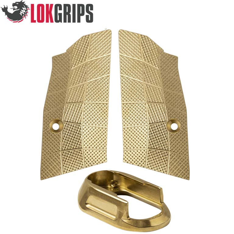 CZ Shadow 2 Compact messing Gridlok set - magwell & greepplaten