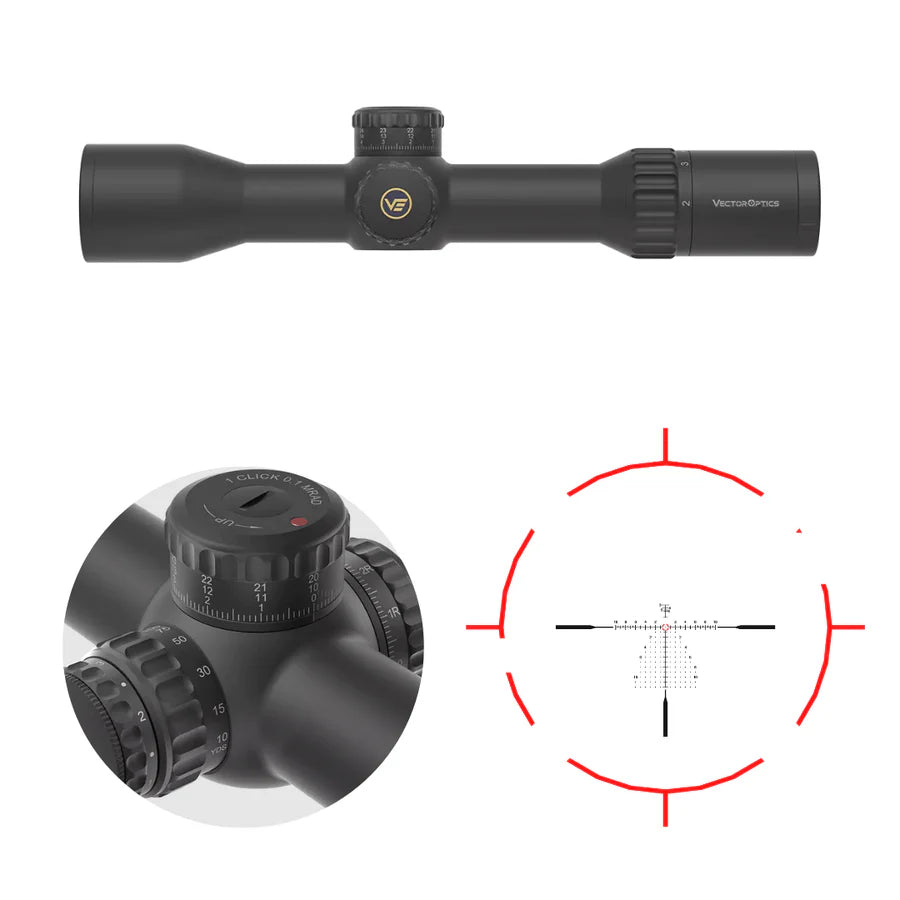 Vector Optics Continental x6 2-12x44 RAR richtkijker