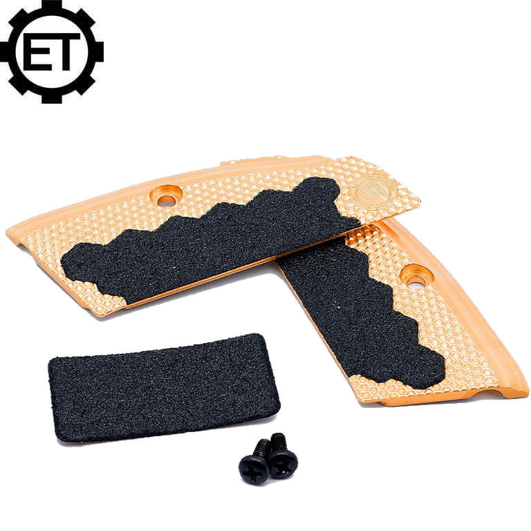 CZ 75B & SP-01, CZ TS 2, CZ Shadow 2 messing ET korte greepplaten