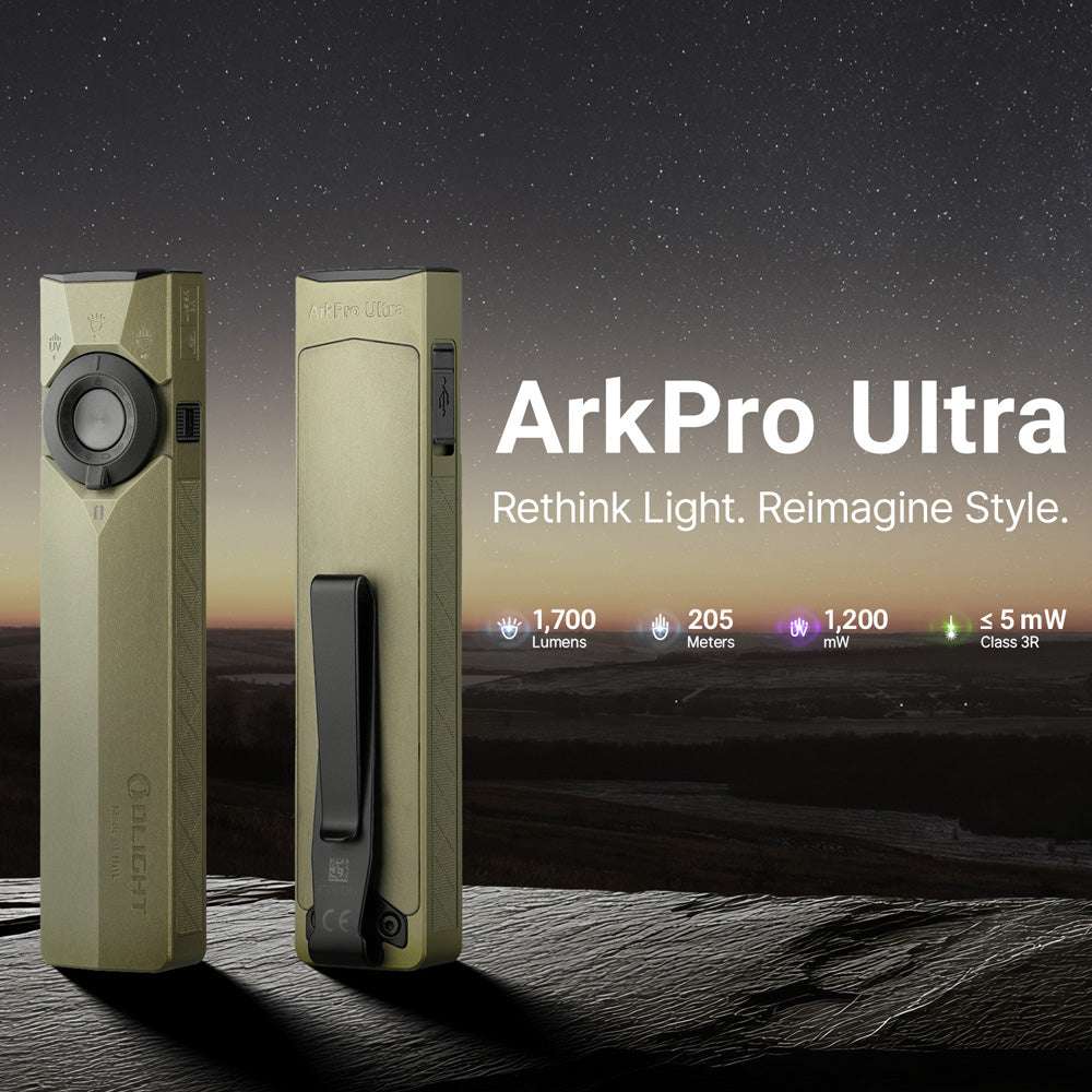 Olight ArkPro Ultra | platte 4-in-1 EDC zaklamp | 1.700 lm