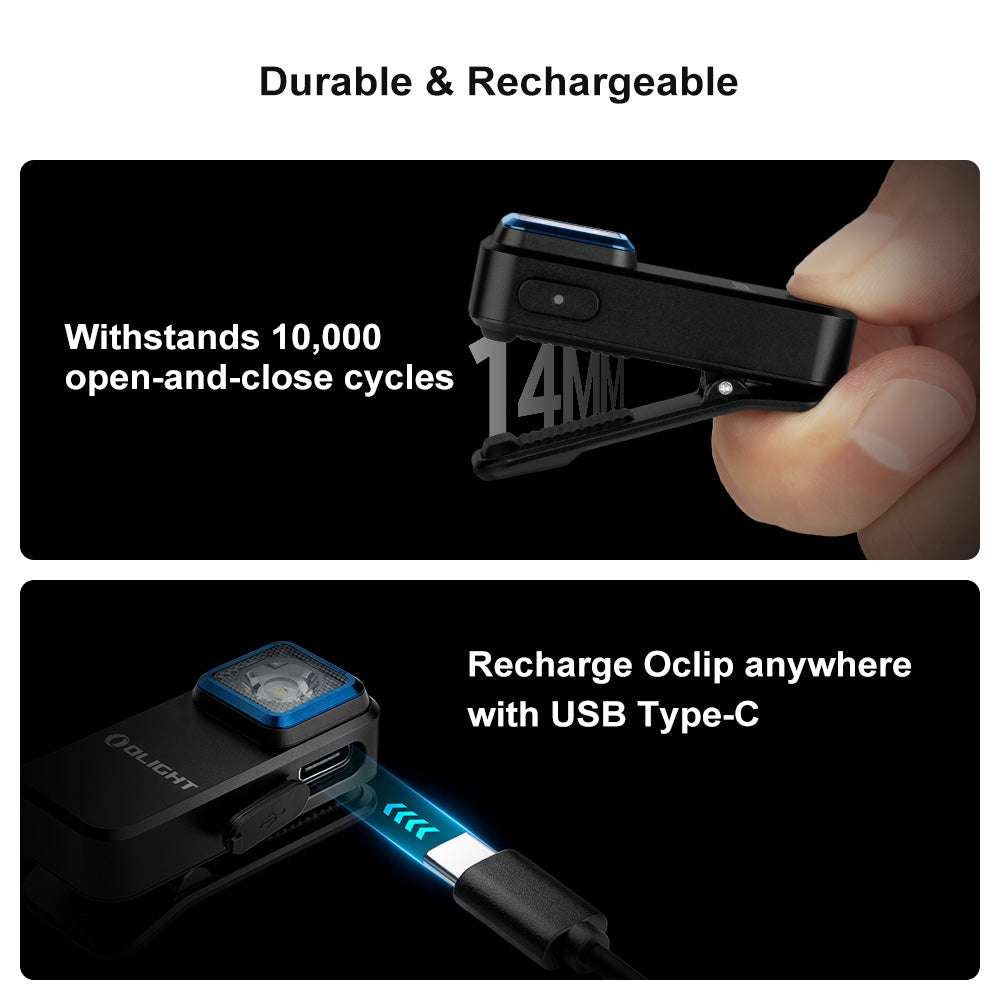 Olight Oclip | oplaadbare EDC cliplamp | 300 lm