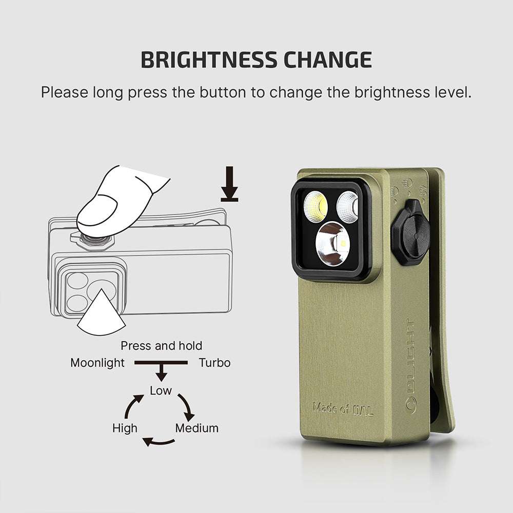 Olight Oclip Ultra | 3-in-1 clip-on EDC lamp | 530 lm