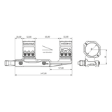 34 mm richtkijkermontage cantilever | Picatinny QD Ergo-basis