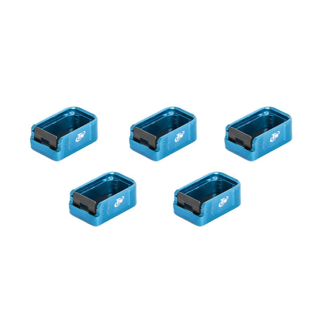 CZ Shadow 2, CZ 75 & SP-01 alu magazijnbodemplaten TS - set van 5 stuks | +2 patronen