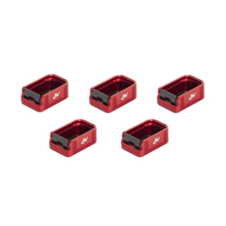 CZ Shadow 2, CZ 75 & SP-01 alu magazijnbodemplaten TS - set van 5 stuks | +2 patronen