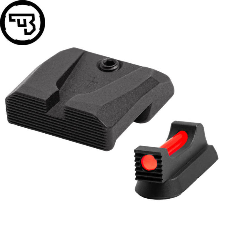 CZ 75B, CZ P-01, CZ 75 SP-01 vaste richtmiddelen set met fiber optics | type A
