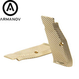 CZ 75B & SP-01, CZ TS 2, CZ Shadow 2 korte messing ergo Armanov greepplaten