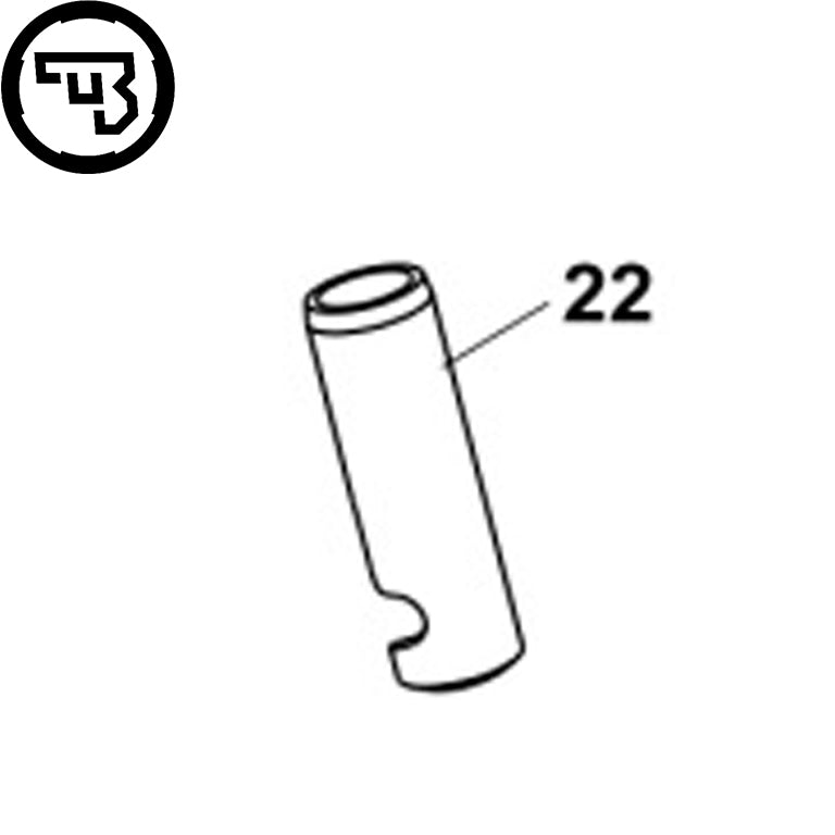 CZ P-01, CZ 75 Compact hoofdveerstekker [zonder lanyard loop] | onderdeel #22