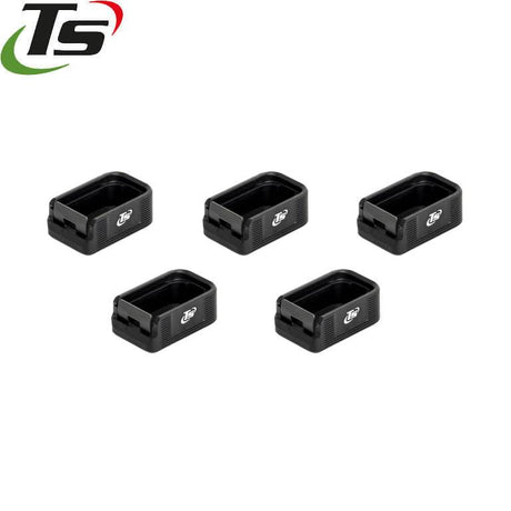 CZ Shadow 2, CZ 75 & SP-01 alu magazijnbodemplaten TS - set van 5 stuks | +2 patronen