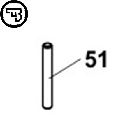 CZ Shadow 2, CZ 75B, CZ 75 SP-01 Shadow, CZ P-07 & P-09 extractorpin | onderdeel #51