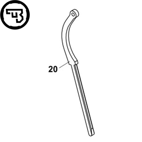 CZ Shadow 2, CZ 75B, CZ 75 SP-01 Shadow hoofdveerstang | onderdeel #20