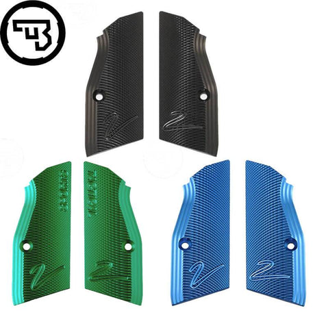 CZ TS 2, CZ Shadow 2, CZ 75B & SP-01 korte alu CZ greepplaten