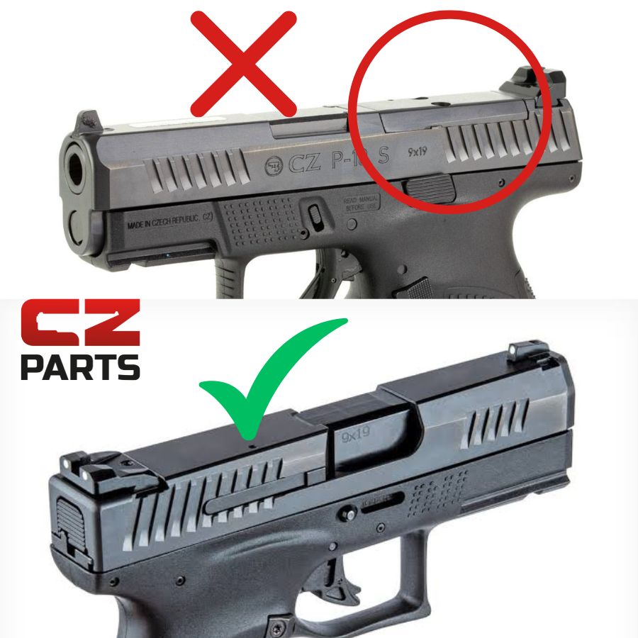 CZ P-10 red dot montage | Docter footprint 