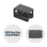 Picatinny red dot montage met verhoger [32 mm] | C-More RTS footprint