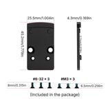 Footprint adapter | van Trijicon RMR naar Shield RMSc & K-series footprint
