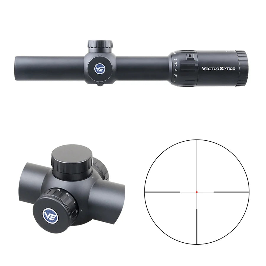 Vector Optics Constantine 1-10x24 Fiber Center Dot richtkijker
