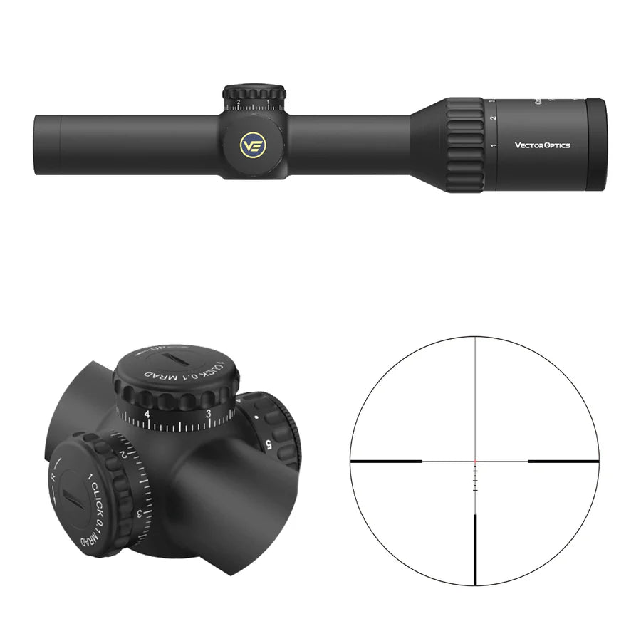 Vector Optics Continental x6 1-6x24i Fiber richtkijker