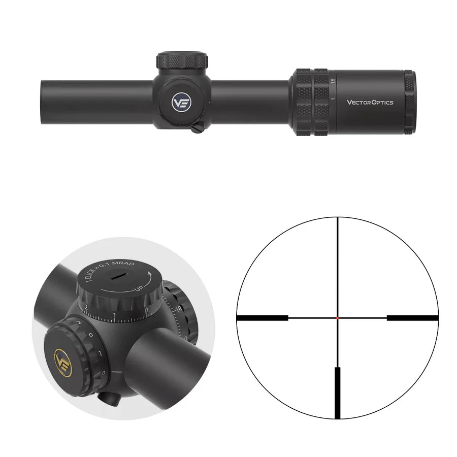 Vector Optics Grizzly 1-6x24i HD Fiber richtkijker