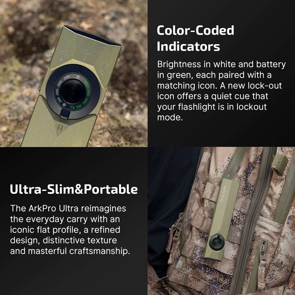 Olight ArkPro Ultra | platte 4-in-1 EDC zaklamp | 1.700 lm