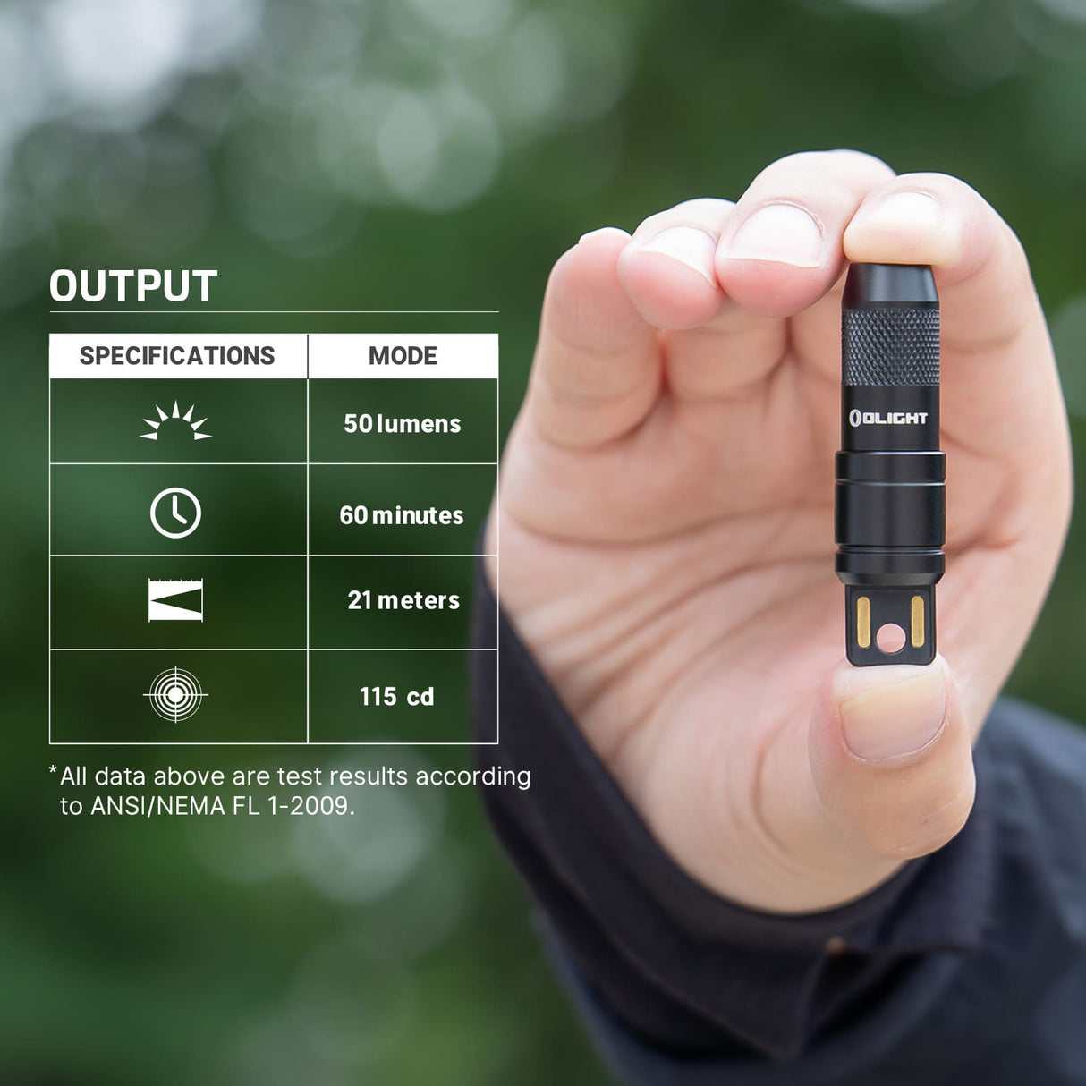Olight imini 2 | mini oplaadbare sleutelhanger zaklamp | 50 lm