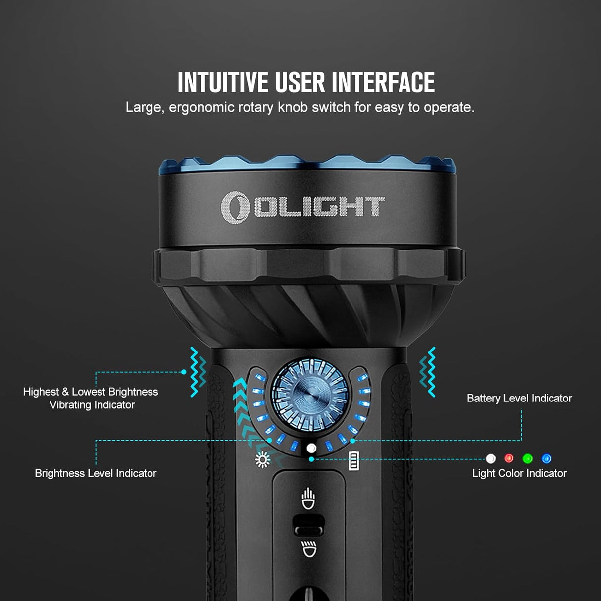 Olight Marauder Mini | oplaadbare zaklamp met meerdere kleuren | 7.000 lm
