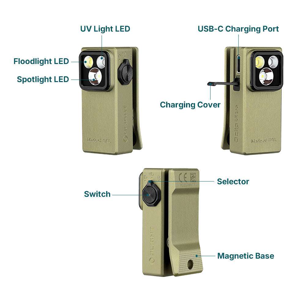 Olight Oclip Ultra | 3-in-1 clip-on EDC lamp | 530 lm