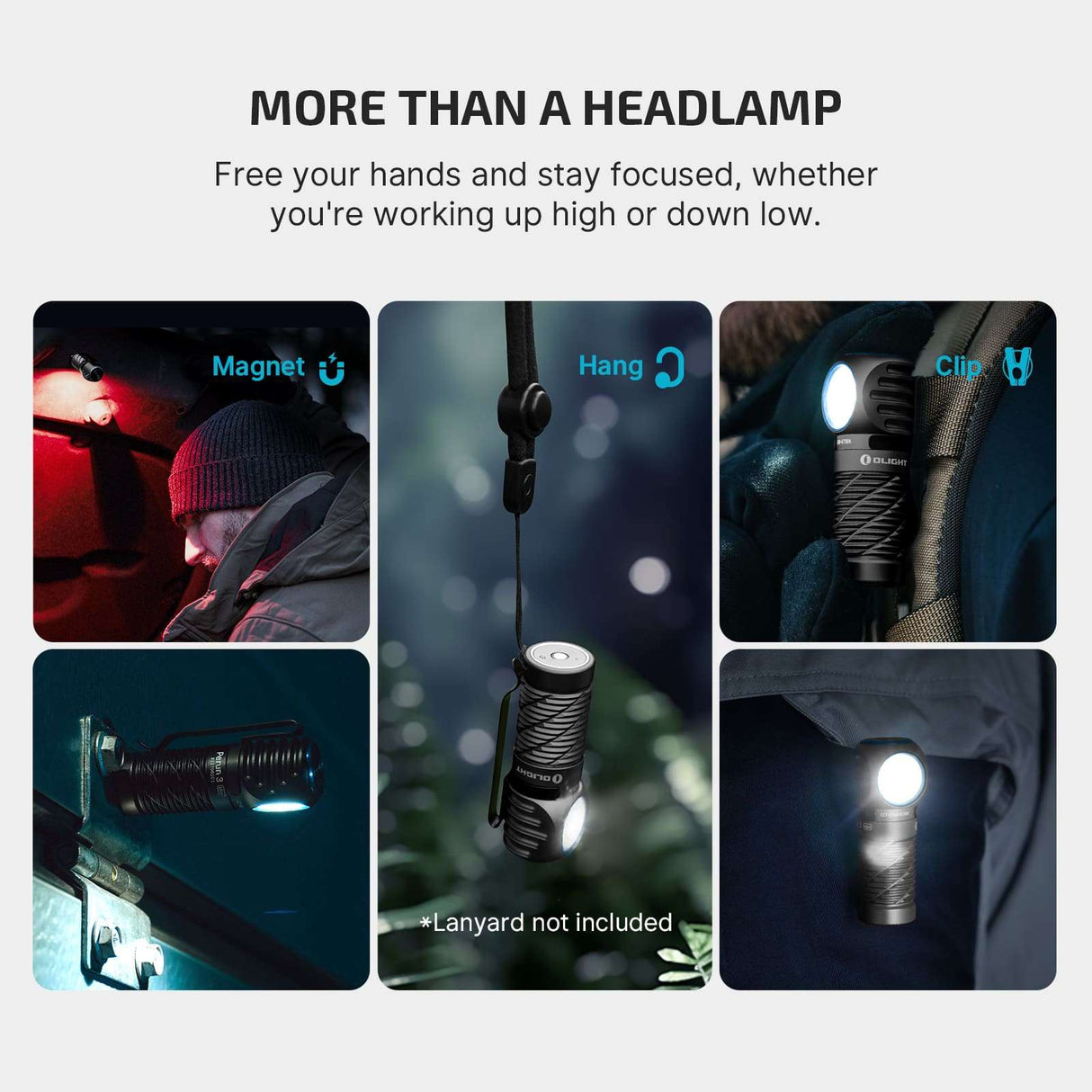 Olight Perun 3 Mini | oplaadbare hoofdlamp | 1.250 lm